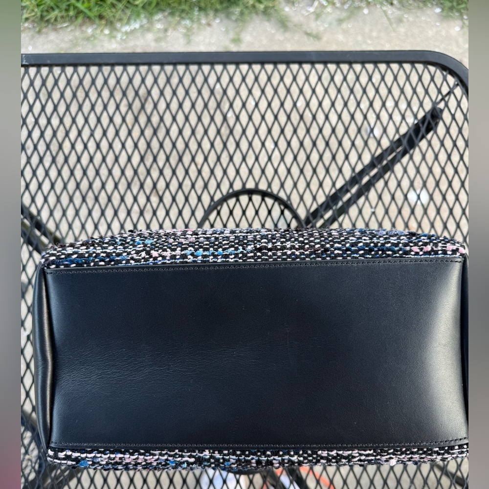 Kate Spade Carey Tweed Sullivan Satchel With Detachable Crossbody Strap - Picture 7 of 11